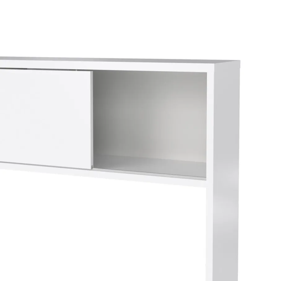 Bureaus< Opzetkast Boston Hoogglans Wit - 149x79x25 cm