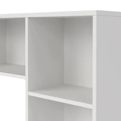 Bureaus< Opzetkast Boston Wit / Eiken - 123x65x24 cm