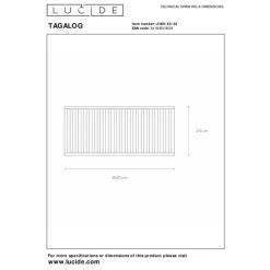 Plafonnières<Lucide Plafonniere Tagalog Zwart