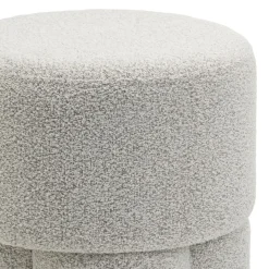 Poefs & Krukjes< Poef Kevion Beige - Ø 40 cm