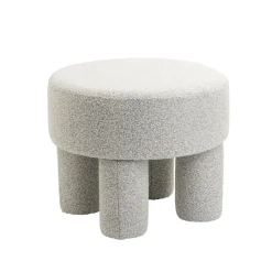 Poefs & Krukjes< Poef Weslee Beige - Ø 50 cm