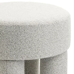 Poefs & Krukjes< Poef Weslee Beige - Ø 50 cm
