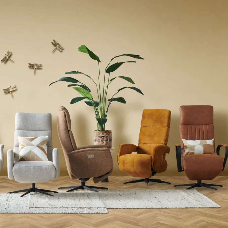 Relaxfauteuils|Fauteuils< Relaxfauteuil Aalden C Large Bruin