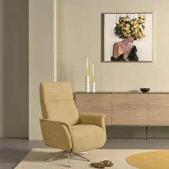 Relaxfauteuils|Fauteuils< Relaxfauteuil Hulst Small Goudgeel
