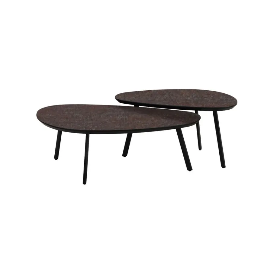 Salontafels< Salontafel Aarhus Grijs/Bruin - set 2 stuks