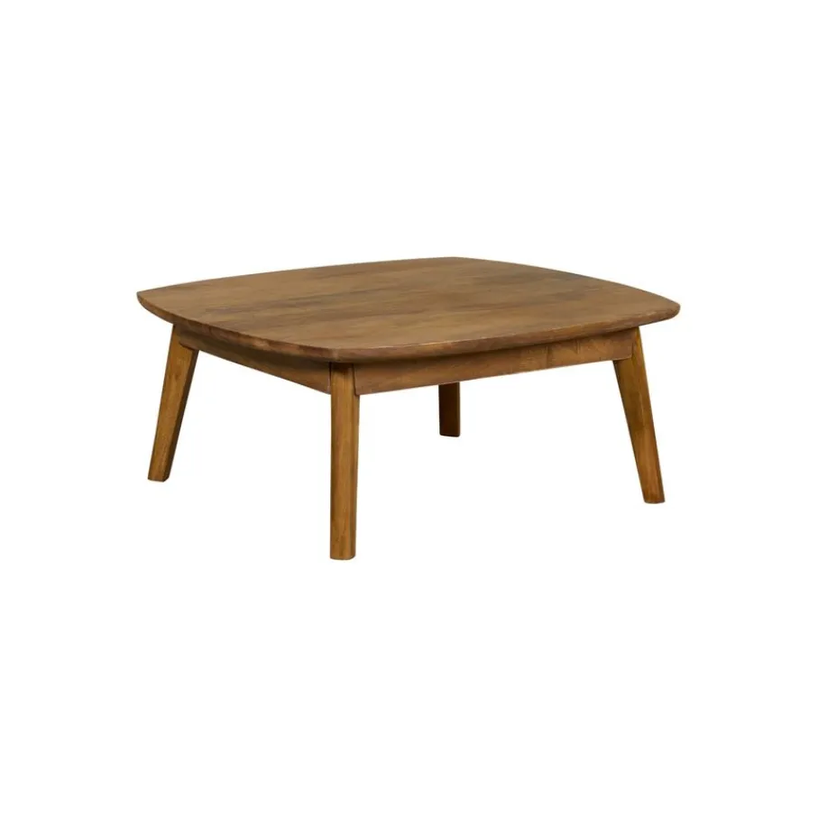 Salontafels< Salontafel Bodo Honingbruin - 80x80 cm