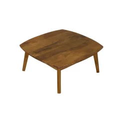 Salontafels< Salontafel Bodo Honingbruin - 80x80 cm