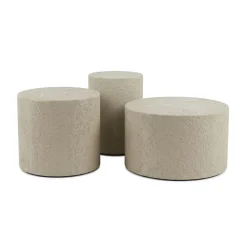 Salontafels|Bijzettafels< Salontafel Borgi Taupe - set 3 stuks