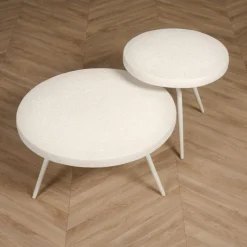 Salontafels< Salontafel Cordes Wit - set 2 stuks