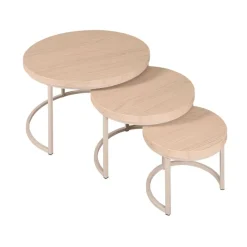 Salontafels< Salontafel Hoenderloo Beige - set 3 stuks