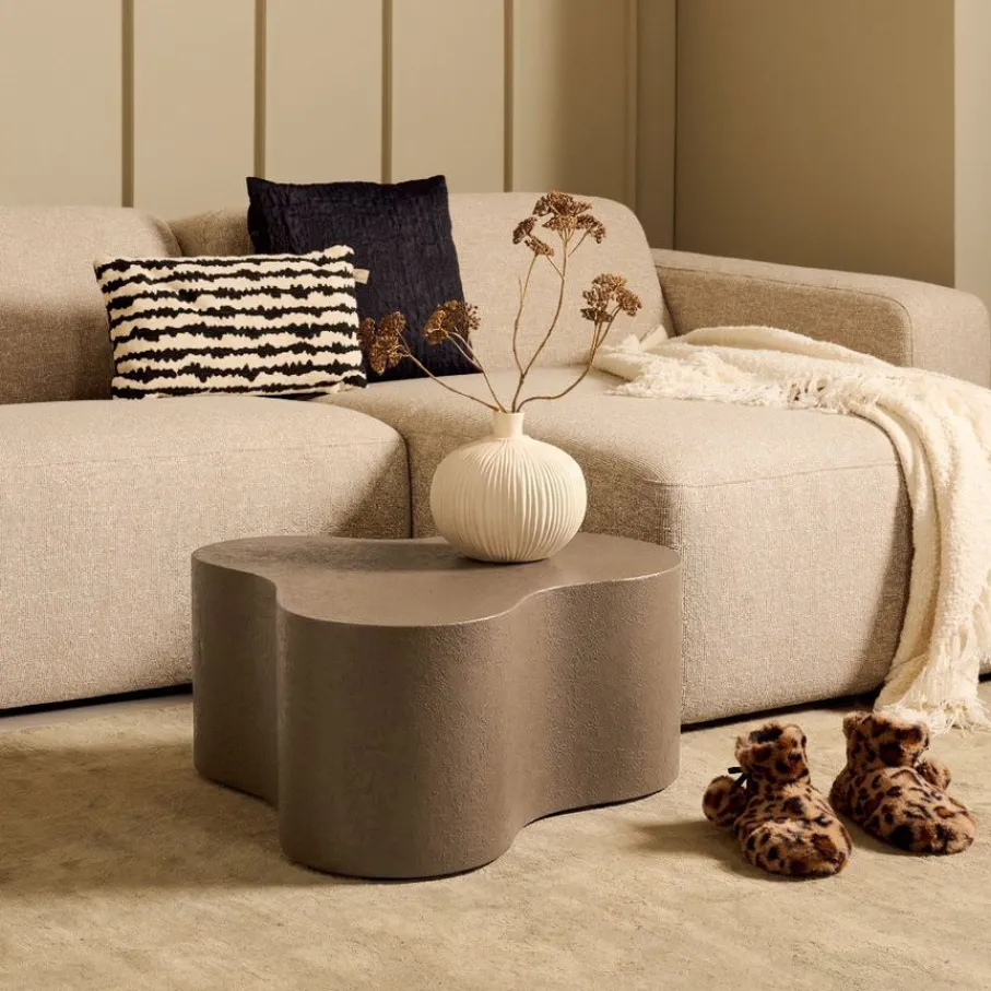 Salontafels< Salontafel Kars Bruin - 72x66 cm