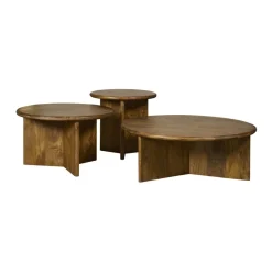 Salontafels< Salontafel Lens Bruin - Ø 80 cm