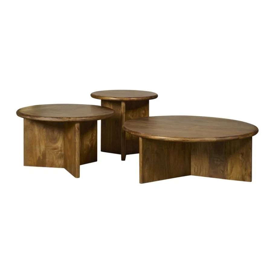 Salontafels< Salontafel Lens Bruin - Ø 80 cm