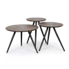 Salontafels< Salontafel Meti Bruin - set 3 stuks