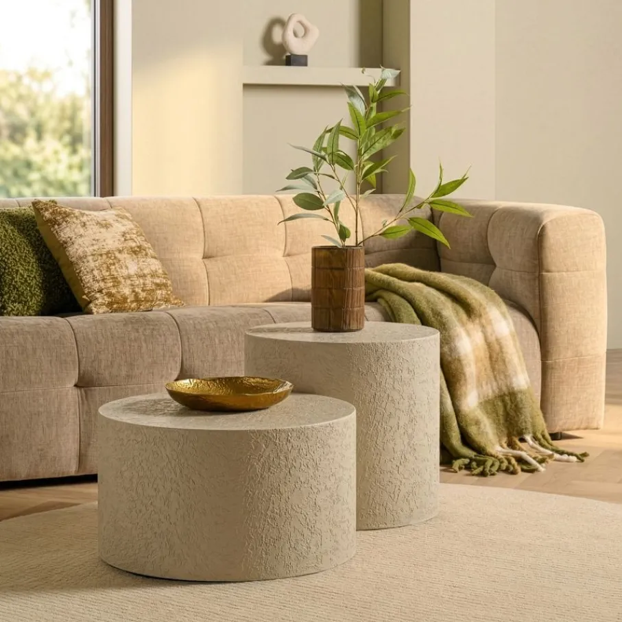 Salontafels|Bijzettafels< Salontafel Novi Greige - set 2 stuks