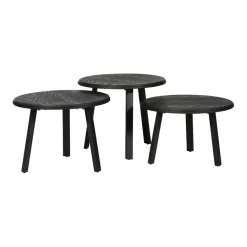 Salontafels< Salontafel Reims Zwart - set 3 stuks