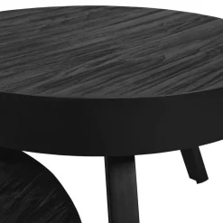 Salontafels< Salontafel Rennes Zwart - set 2 stuks