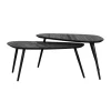 Salontafels< Salontafel Thionville Zwart - set 2 stuks