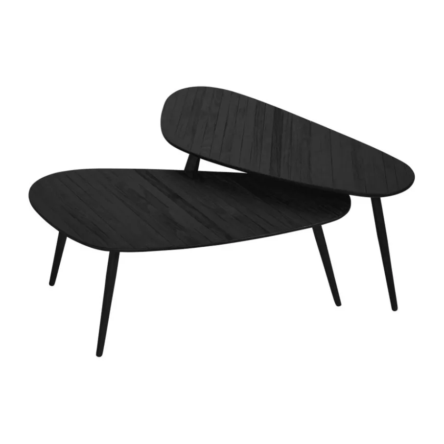 Salontafels< Salontafel Thionville Zwart - set 2 stuks