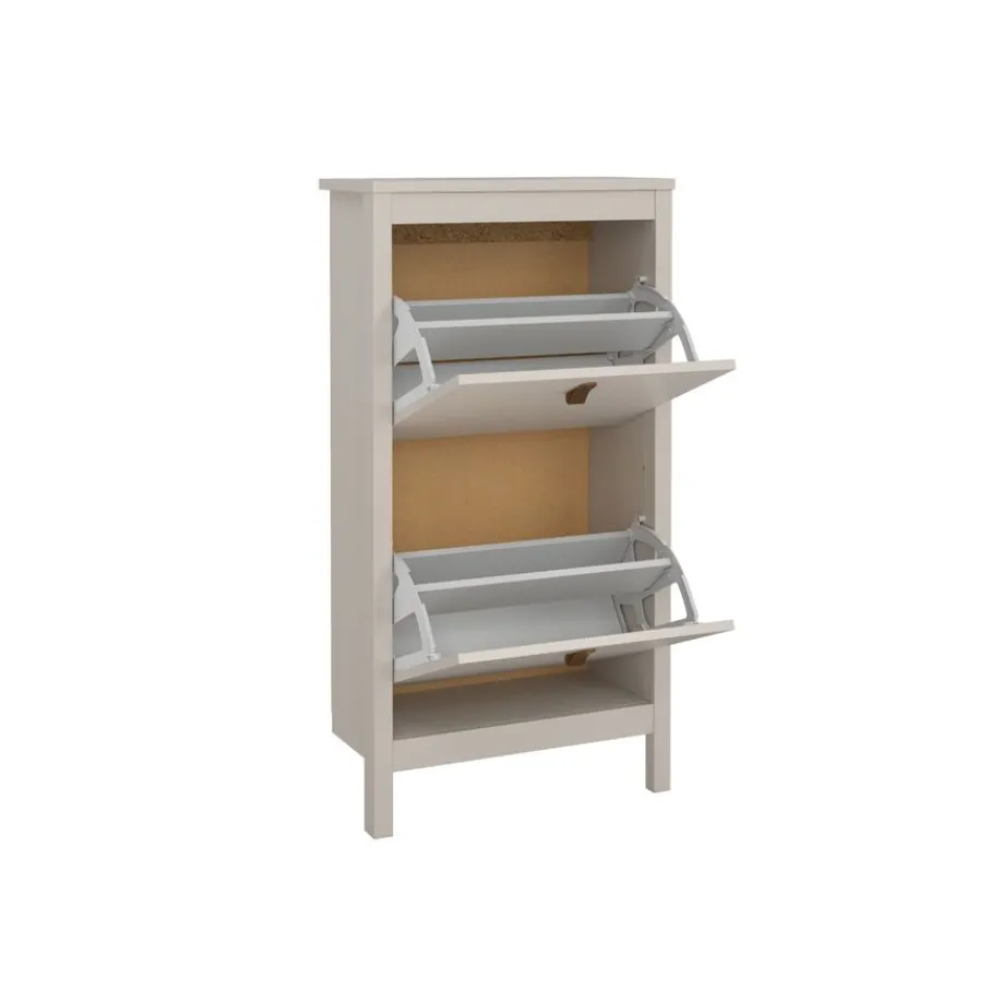 Opbergkasten|Schoenenkasten< Schoenenkast Dallas Taupe - 54x103x25 cm
