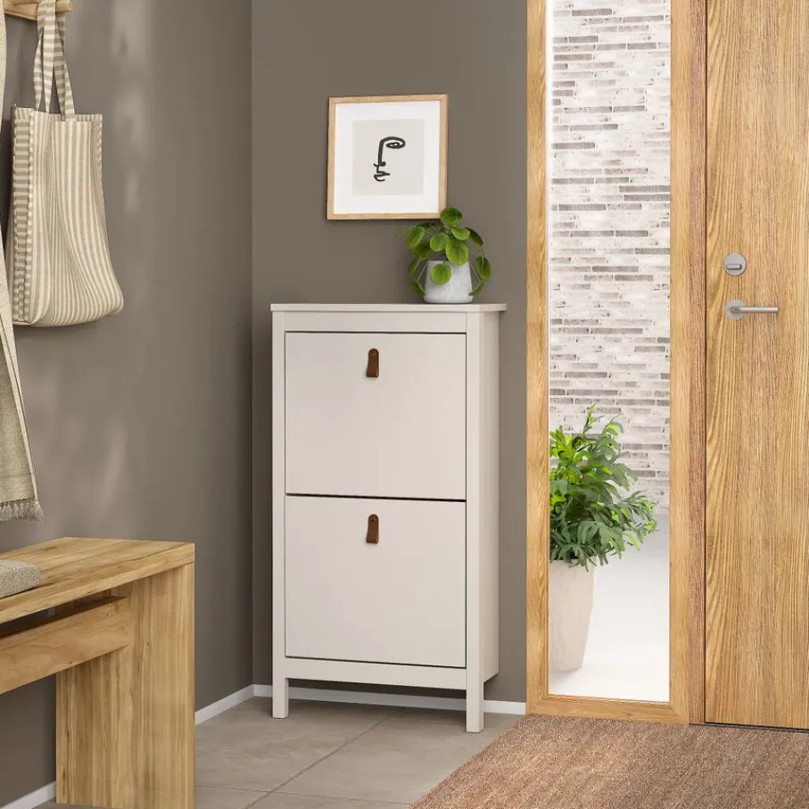 Opbergkasten|Schoenenkasten< Schoenenkast Dallas Taupe - 54x103x25 cm