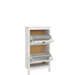 Opbergkasten|Schoenenkasten< Schoenenkast Dallas Wit - 54x103x25 cm