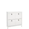 Opbergkasten|Schoenenkasten< Schoenenkast Dallas Wit - 103x103x25 cm