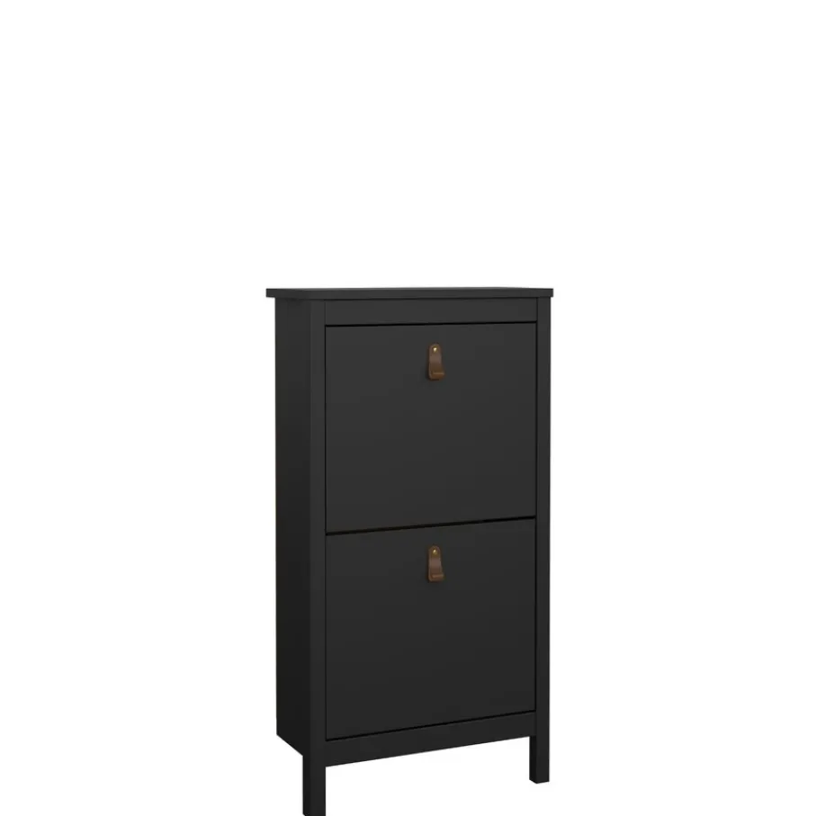 Opbergkasten|Schoenenkasten< Schoenenkast Dallas Zwart - 54x103x25 cm