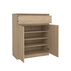 Opbergkasten|Schoenenkasten< Schoenenkast Luna Eiken - 81x101x40 cm