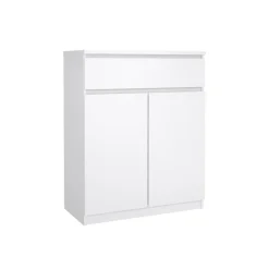 Opbergkasten|Schoenenkasten< Schoenenkast Luna Hoogglans Wit - 81x101x40 cm