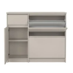 Opbergkasten|Schoenenkasten< Schoenenkast Luna Taupe - 109x92x32 cm