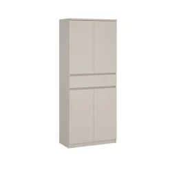 Opbergkasten|Schoenenkasten< Schoenenkast Luna Taupe - 81x192x40 cm