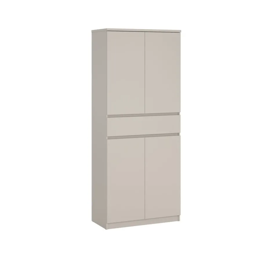 Opbergkasten|Schoenenkasten< Schoenenkast Luna Taupe - 81x192x40 cm