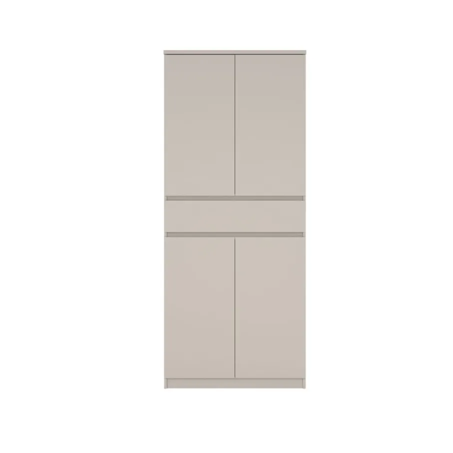 Opbergkasten|Schoenenkasten< Schoenenkast Luna Taupe - 81x192x40 cm