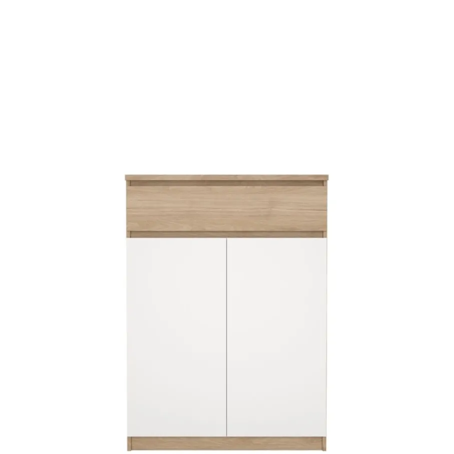 Opbergkasten|Schoenenkasten< Schoenenkast Luna Wit - 81x112x40 cm