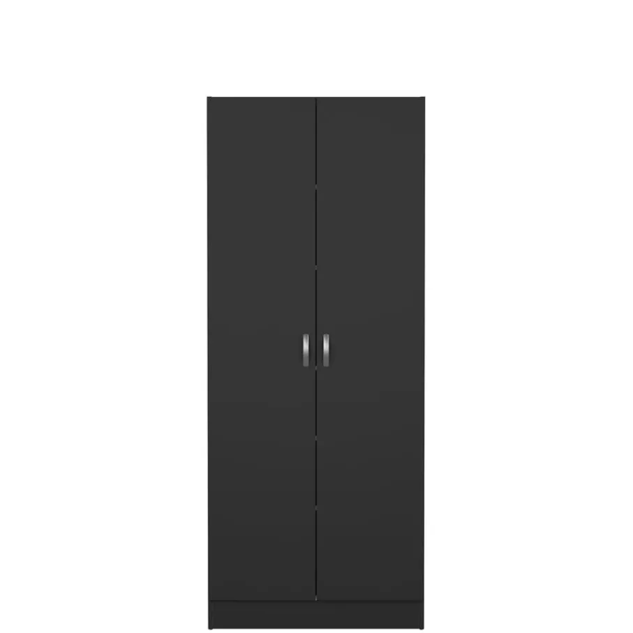 Opbergkasten|Schoenenkasten< Schoenenkast Miami Zwart - 69x170x35 cm