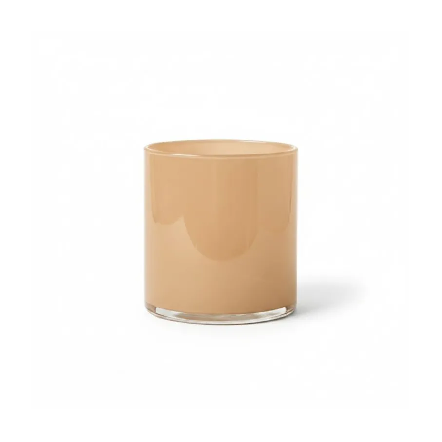 Kaarsen & Kandelaars< Sfeerlicht Astra Beige - 10 cm hoog