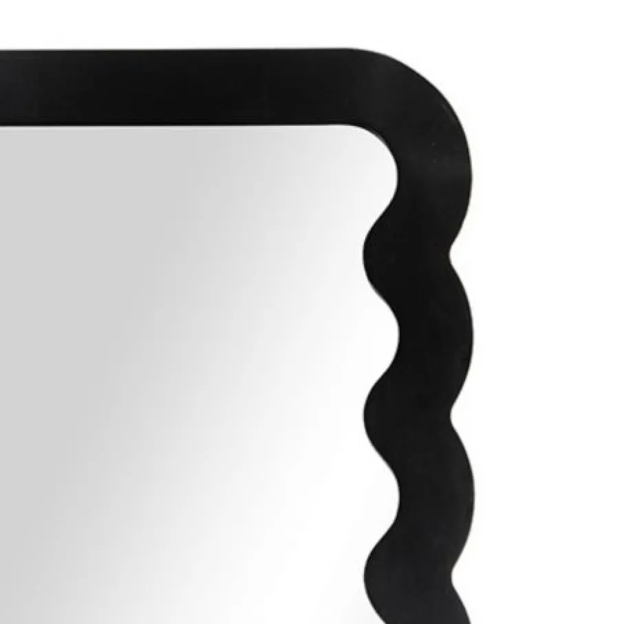 Spiegels|U-Banken< Spiegel Novi Zwart - 160x58 cm