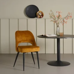 Eetkamerstoelen< Stoel Duiven Goud