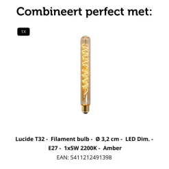 Tafellampen<Lucide Tafellamp Tagalog Zwart