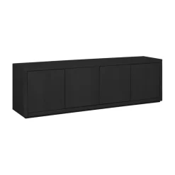 Tv-Meubels< TV-meubel Chester Zwart - 215x55x40 cm