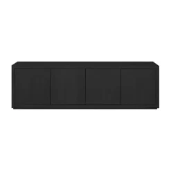 Tv-Meubels< TV-meubel Chester Zwart - 215x55x40 cm