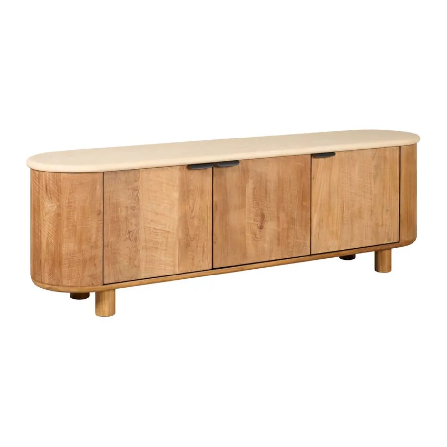 Tv-Meubels< TV-meubel Doble Naturel - 170x55x40 cm
