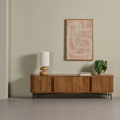 Tv-Meubels< TV-meubel Rego Bruin - 177x50x40 cm
