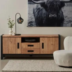 Tv-Meubels< TV-meubel Tilburg Naturel - 161x65x45 cm