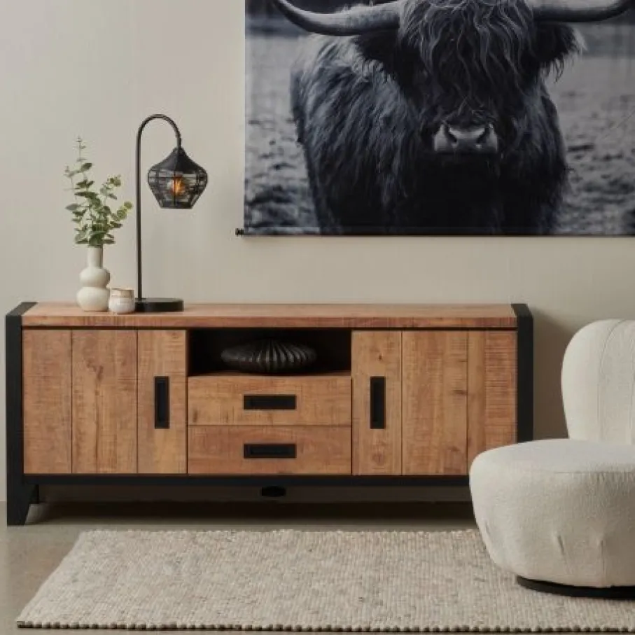 Tv-Meubels< TV-meubel Tilburg Naturel - 161x65x45 cm
