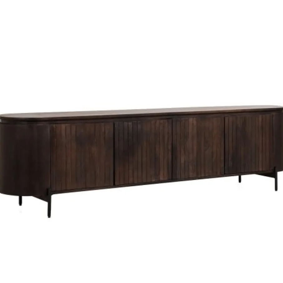 Tv-Meubels< TV-meubel Viktor Donkerbruin - 210x56x43 cm