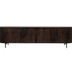 Tv-Meubels< TV-meubel Viktor Donkerbruin - 210x56x43 cm