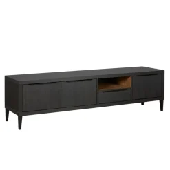 Tv-Meubels< TV-meubel Zwanenburg Zwart - 192x52x48 cm