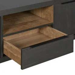 Tv-Meubels< TV-meubel Zwanenburg Zwart - 192x52x48 cm